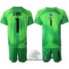 Officiële Voetbalshirt + Korte Broek Doelman Frankrijk Hugo Lloris 1 Uit WK 2022 - Kids